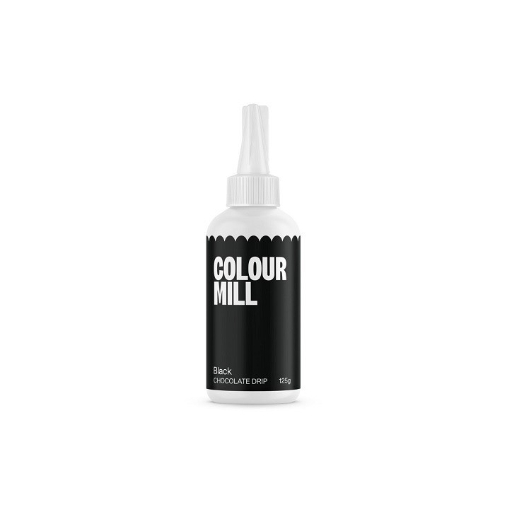 Colour Mill Choco Drip Schwarz – Schwarze Drip Schokolade 125g | Halal geeignet