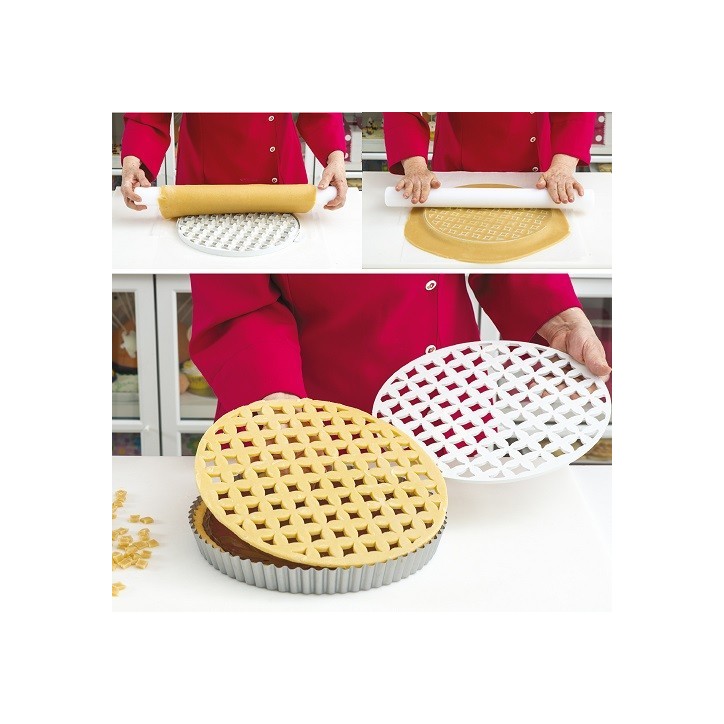 Decora Arabesque Lattice Cutter – Elegant Pie Decoration - Pie Crust Cutter Arabesque