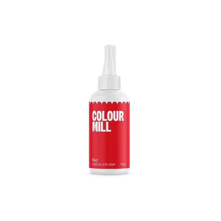 chocolate flavor glaze red, Red Drip - Colour Mill Choco Drip Red, 125g