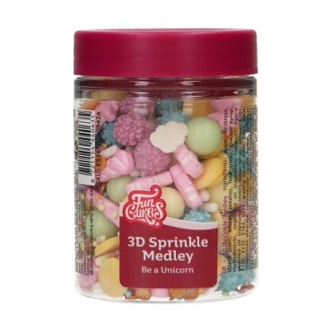FunCakes 3D Sprinkle Medley Be a Unicorn, 70g