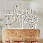Ginger Ray Happy Birthday Holz Kuchentopper