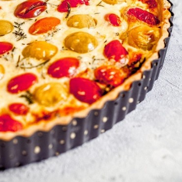 Master Class Crusty Quiche Backform 18cm mit herausnehmbarem Boden