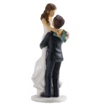 DeKora Wedding Cake Topper Bride in his Arms, 18cm