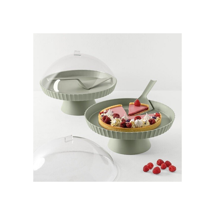 BlimPlus Cake Stand Forest Medium with Dome & Server – 30cm BlimPlus Cake Stand Forest Medium with Dome & Server – 30cm