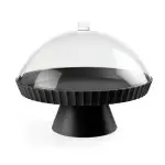 BlimPlus Agora Carbon Black Tortenplatte mit Haube 30cm BlimPlus Agora Carbon Black Tortenplatte mit Haube 30cm