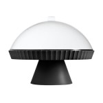BlimPlus Agora Carbon Black Cake Stand with Dome 30cm