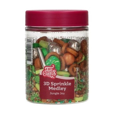 FunCakes 3D Sprinkle Medley Jungle Joy, 70g