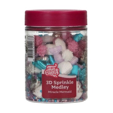 FunCakes 3D Sprinkle Medley Miracle Mermaid, 70g