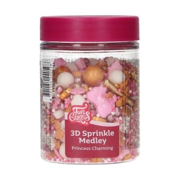 FunCakes 3D Sprinkle Medley Princess Charming Streudekor, 70g