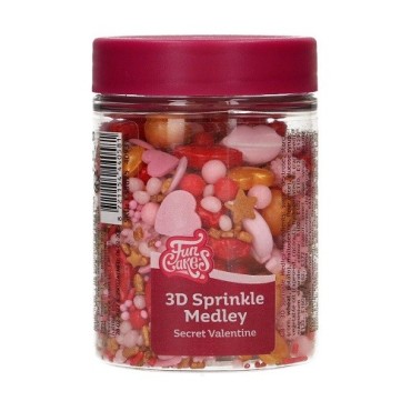 FunCakes 3D Sprinkle Medley Secret Valentine, 70g