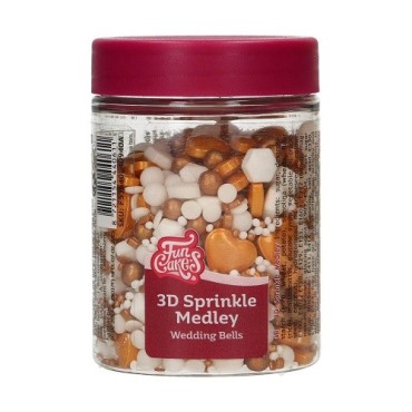 FunCakes 3D Sprinkle Medley Wedding Bells, 70g