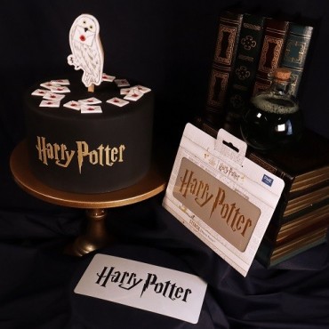 PME Harry Potter Torten-Schablone – Offizielles Logo | 150x55 mm
