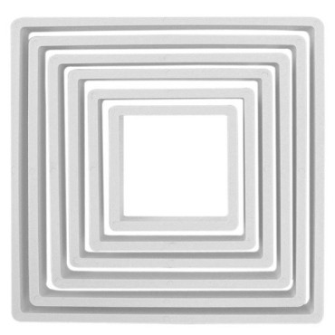 PME Ausstecher Quadrat Set – 6-teilig | Minecraft & Fondant Dekoration