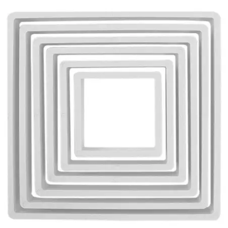 PME Ausstecher Quadrat Set – 6-teilig | Minecraft & Fondant Dekoration