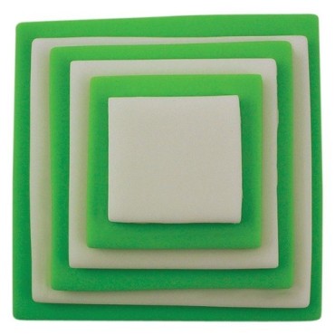 Square Stainless Steel Cutters - Set of 19
