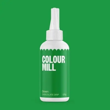 Colour Mill Choco Drip Green 125g – Grüne Schokoladenglasur für Drip Cakes & Deko