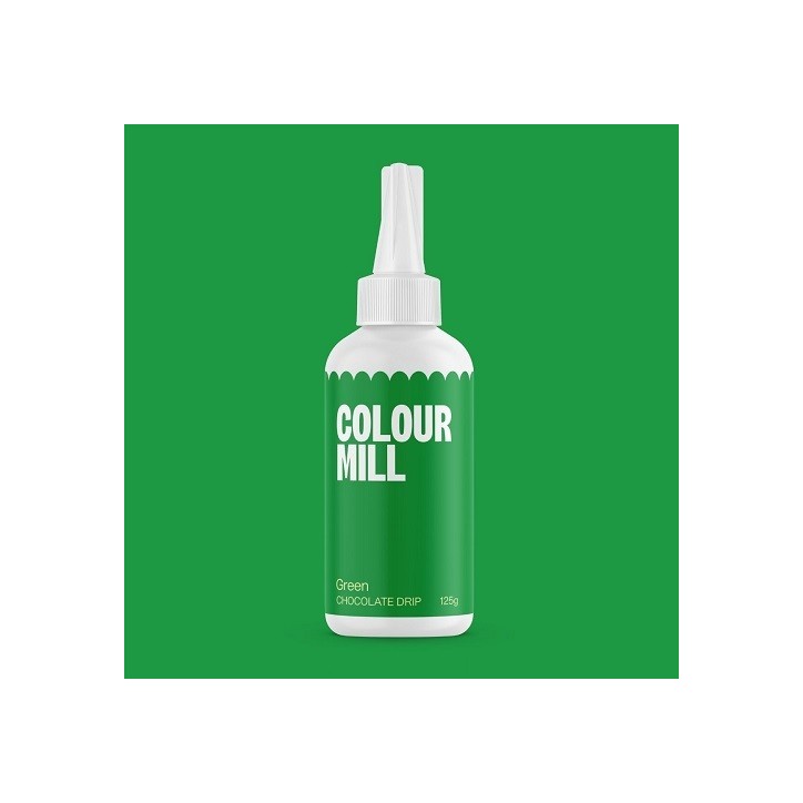 Colour Mill Choco Drip Green 125g – Green Chocolate for Drips, Glazing & Dipping