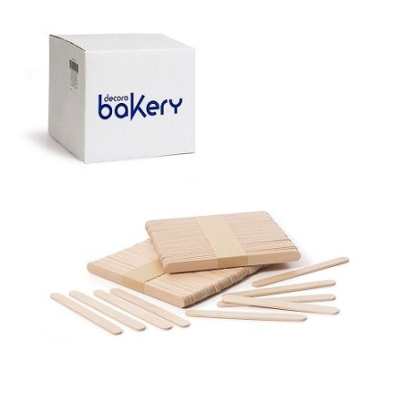 Decora Wooden Ice Cream Sticks 10x93mm – 2400 pcs | Beechwood | For Sweets & Frozen Treats