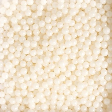 Decora 5mm Zuckerperlen Weiss – 1kg | Glänzende Deko für Torten & Cupcakes