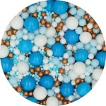 FunCakes Soft Pearl Mix Blue Celebration Streudekor, 80g