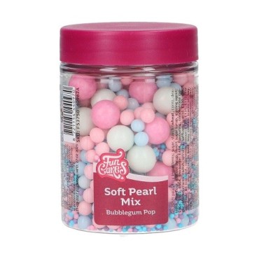 FunCakes Soft Pearl Mix Bubblegum Pop, 80g – Sprinkle Decoration