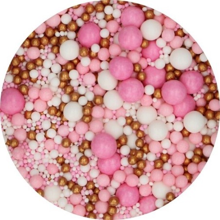 FunCakes Soft Pearl Mix Pink Celebration, 80g