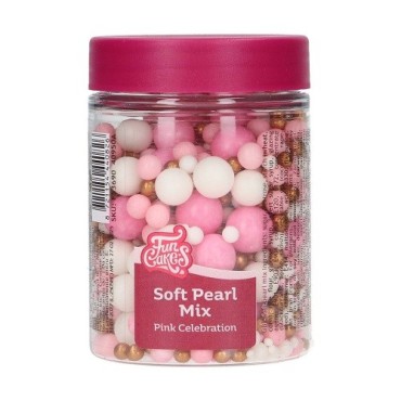 FunCakes Soft Pearl Mix Pink Celebration, 80g