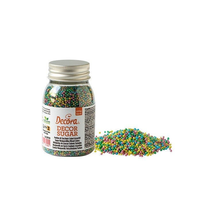 Decora Metallic Sugar Sprinkles Mix, 100g Decora Metallic Sugar Sprinkles Mix, 100g