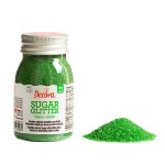Decora Green Glitter Sugar, 100g