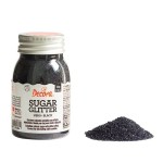 Decora Glitzerzucker Schwarz, 100g