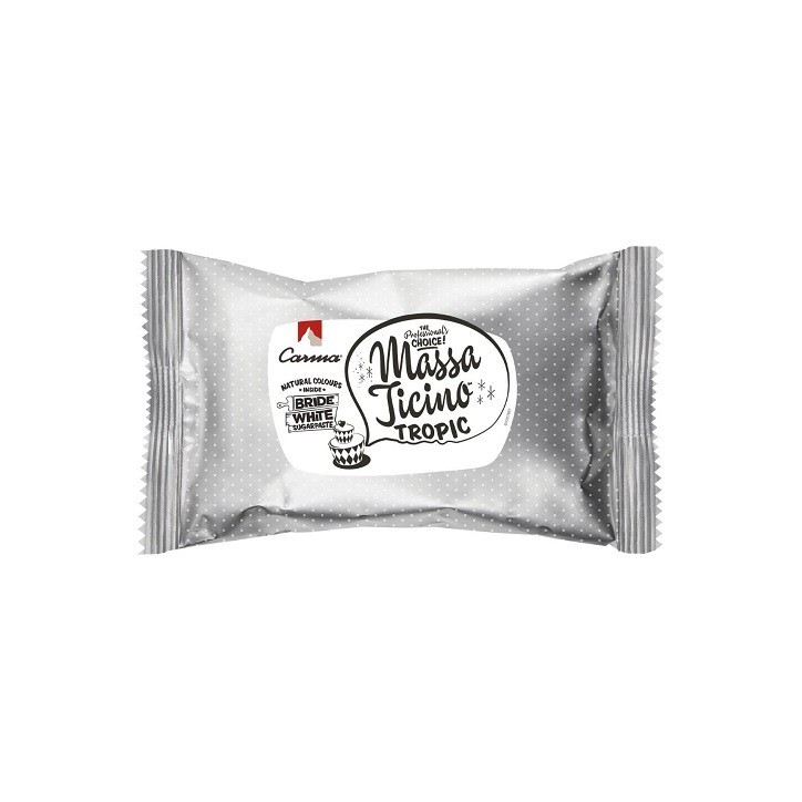 Massa Ticino Rollfondant Bride White 1kg – Profi-Fondant in Reinweiss