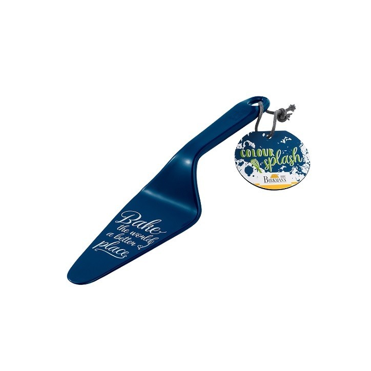 Birkmann Cake Server Blue – "Bake the World a Better Place" – 26 cm Colour Kitchen Birkmann Cake Server Blue – "Bake the World a Better Place" – 26 cm Colour Kitchen