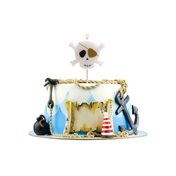Dekora Skull Cake Candle, 1 pcs