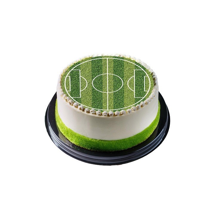 DeKora Sugar Sheet Cake Disc Soccer Field Round, 15.5cm DeKora Sugar Sheet Cake Disc Soccer Field Round, 15.5cm