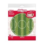DeKora Sugar Sheet Cake Disc Soccer Field Round, 15.5cm DeKora Sugar Sheet Cake Disc Soccer Field Round, 15.5cm