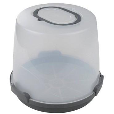 Dr. Oetker Extra High Cake Carrier 26 cm – With Removable Serving Base & Portion Divider