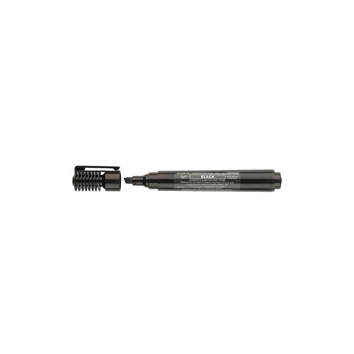 Sugarflair Lebensmittelstift Schwarz – Lebensmittelfarbe Marker Pen für Fondant & Marzipan