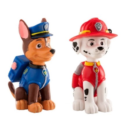 DeKora Paw Patrol Kuchendekoration Set Figuren Marshall & Chase