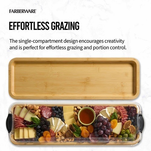 Farberware Build-a-Board Bamboo Board, 17.5x56cm