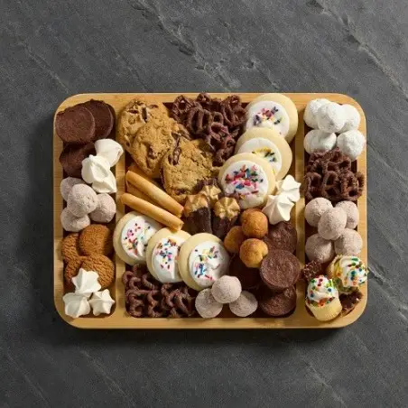 Farberware Bamboo Grazing Board with Lid – 30.5 x 40.5 cm Snack Platter
