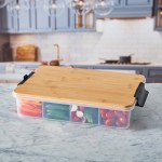 Farberware SnackleBox mit Bambus Schneidebrett, 28x40cm Farberware SnackleBox mit Bambus Schneidebrett, 28x40cm