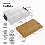 Farberware SnackleBox mit Bambus Schneidebrett, 28x40cm Farberware SnackleBox mit Bambus Schneidebrett, 28x40cm