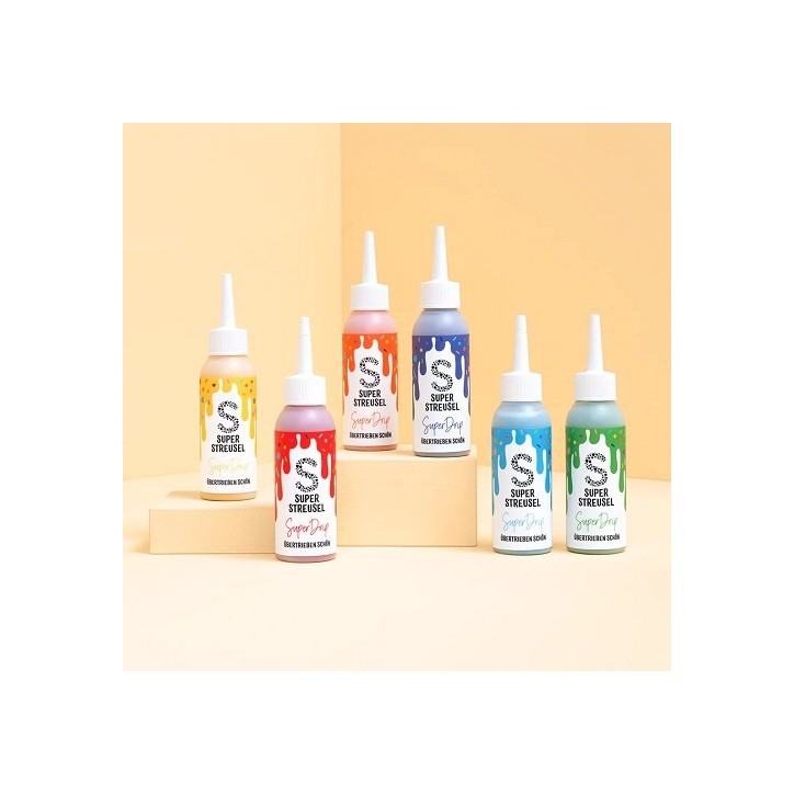 Super Streusel SuperDrip RegenbogenSet, 6x130g - SuperStreusel Super Drip Set