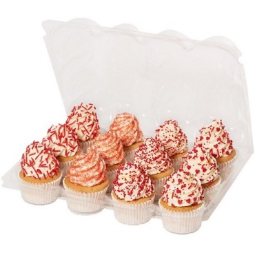 PME Cupcake Carrier – Pack of 3 x 12 Cup Holders, Stackable & Reusable