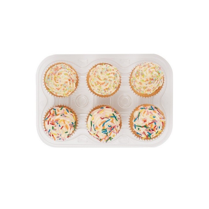 PME Cupcake Box 3er-Set – je 6 Mulden, 25x17x9cm, stapelbar & BPA-frei