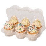 PME 3 Kunststoff Cupcakebehälter für 6 Stück