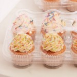 PME 3 Plastic Cupcake Containers 6 cavities PME 3 Plastic Cupcake Containers 6 cavities