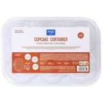 PME 3 Plastic Cupcake Containers 6 cavities PME 3 Plastic Cupcake Containers 6 cavities