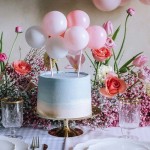 PartyDeco Luftballon Kuchentopper Pink