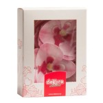deKora 8.5cm Esspapier Orchideen Pink, 10 Stück